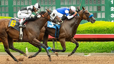 Racing at Los Alamitos.