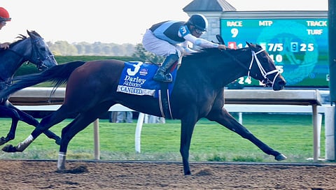 Racing at Keeneland.