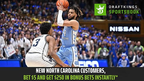 DraftKings is officially live in North Carolina with a promo code offer worth up to $1,300.