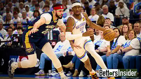 Shai Gilgeous-Alexander and the Thunder are heavy betting favorites to take a 2-0 series lead on Wednesday.