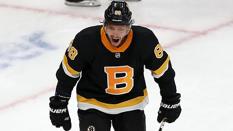 David Pastrnak is a big reason why we like the Bruins on Wednesday night.