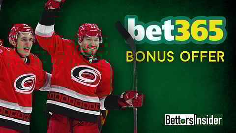 Bet365 Bonus Offer for Carolina Hurricanes