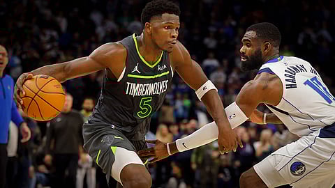 Look for Anthony Edwards to cover his 3-pointer prop in Game 1 against the Mavericks