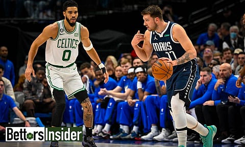 Jayson Tatum and Luka Doncic in NBA Finals