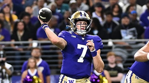 Will Rogers and the Washington Huskies are part of our best bets card for Week 4.