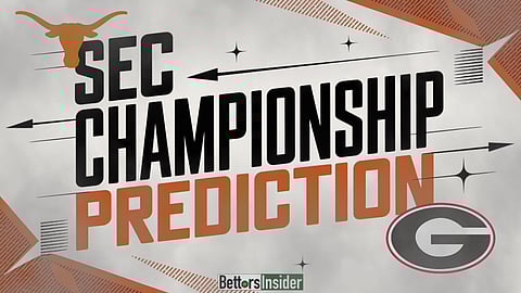 Texas Longhorns take on the Georgia Bulldogs in the SEC Championship and we've got the best prediction.png