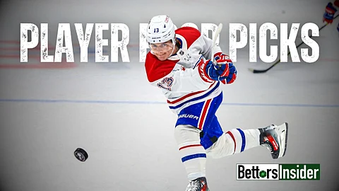 Cole Caufield of the Montreal Canadiens is one of the hottest anytime goalscorer prop bets for tonight