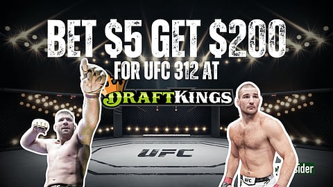 Get the latest DraftKings promo code just in time for the UFC 312 fight card