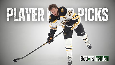 David Pastrnak of the Boston Bruins looks to extend his assist streak against the Montreal Canadiens on Thursday night