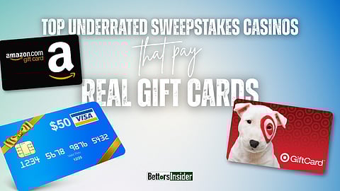 These are the most underrated sweepstakes casinos that pay out with real gift cards