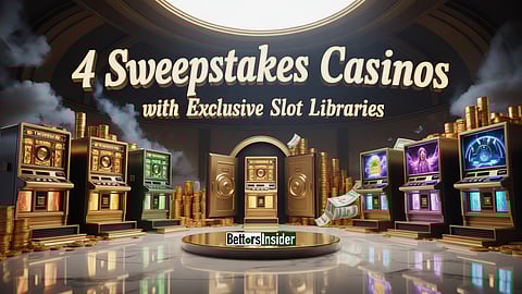 4 Sweepstakes Casinos with Exclusive Slot Games