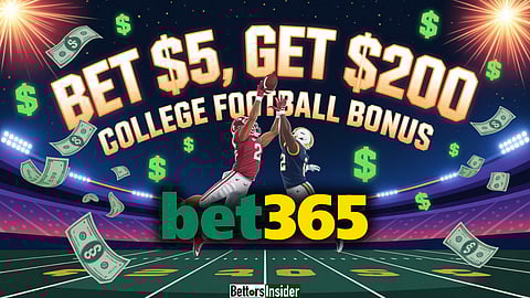 Turn $5 Into $200 With Bet365’s College Football Bonus