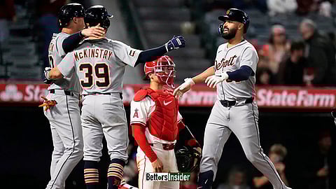 Riley Greene of the Detroit Tigers looks to power his team into the playoffs during a critical series against the Boston Red Sox