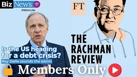 MEMBERS ONLY - Gideon Rachman with Ray Dalio who now loves gold; likes crypto; and hates US Dollar
