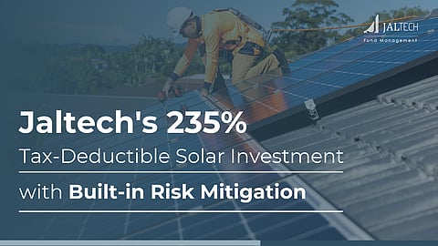 Jaltech's 235% tax-deductible solar investment with built-in risk mitigation