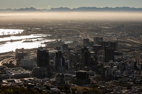 The financial district in Cape Town, South Africa.