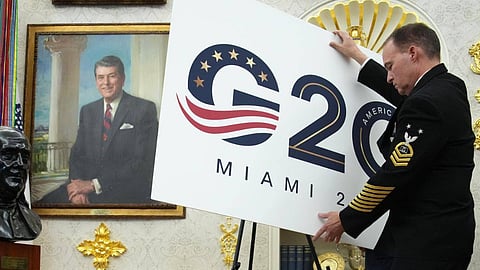 Trump dispenses with protocol, says next G-20 at his resort will be “by invitation only”