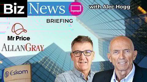 BizNews Briefing: Mr Price plunge, Eskom–smelter clash, gold bubble fears, Allan Gray ETF shake-up