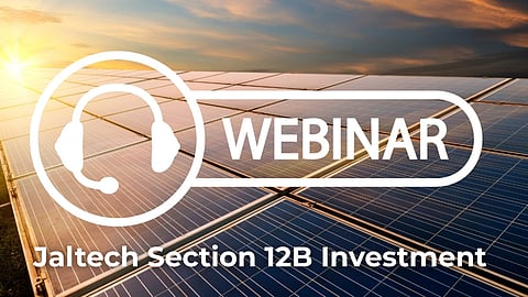 Webinar: Section 12B Investment