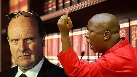 Sparks fly as Malema uses parliamentary privilege to attack O'Sullivan, who retaliated
strongly