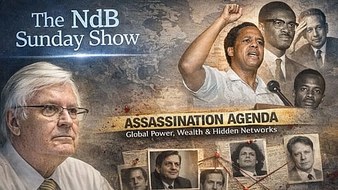 The NdB Sunday Show: Chris Nicholson -The Asssination Agenda: Hani, Lubowski, Palme, Hammarskjöld, Lumumba