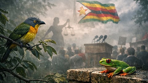 Cathy Buckle - Ghost birds, frogs and men with whips.