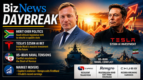 BN Daybreak - Thu 23 Apr 2026: SA public service reforms; Hormuz tensions flare; Tesla; Capitec; Chubb; Remgro