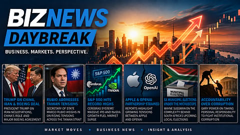 BN Daybreak - Fri 15 May 2026: Trump-Xi summit; Apple vs OpenAI; SA elections; institutional ethics