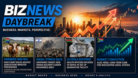 BN Daybreak - Wed 27 May 2026: SA farming vaccine victory; Gaza airstrikes; Ebola quarantine; BN portfolio insights