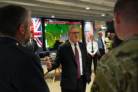 UK Prime Minister Keir Starmer during a visit to Palantir Technologies headquarters in Washington, DC, in 2025.