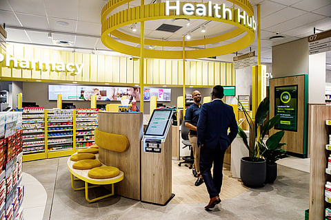 Dis-Chem’s new Health Hub concept store at Melrose Arch in Johannesburg.