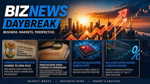 BN Daybreak: Dina Pule's cabinet return; O'Sullivan on Mkhwanazi, Apple's blacklisted chip deal