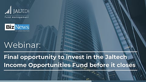 Webinar: Final opportunity to invest in the Jaltech Income Opportunities Fund before it closes