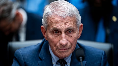 Anthony Fauci, former director of the National Institute of Allergy and Infectious Diseases, during a Senate Homeland Security and Governmental Affairs Committee hearing in Washington, DC, US, on Wednesday, July 29, 2026. Fauci declined to testify in a Senate committee hearing on his role in the US response to Covid-19, invoking his 5th Amendment rights.