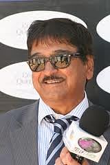 Hassen Adams in a favourite pose - being interviewed by Tellytrack after another winner on the racecourse. Pic from SportingPost