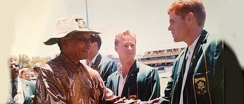 Shaun Pollock meets Madiba