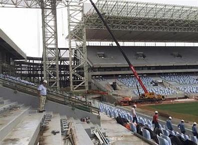 Brazilian stadium might not be ready for WC after admission “minor” fire actually caused structural damage