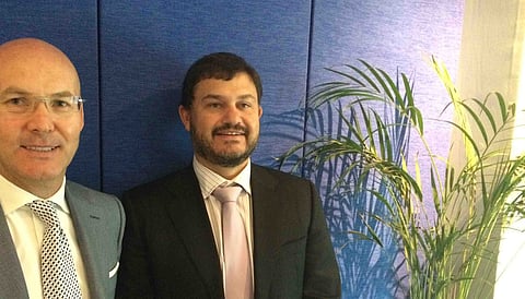 PSG Consult CEO Francois Gouws and his counterpart at parent PSG, Piet Mouton.