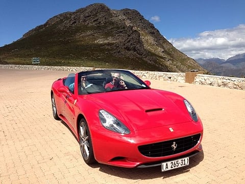 Alleged Ponzi kingpin Cobus Kellermann has an obsession for fast cars - including this Ferrari