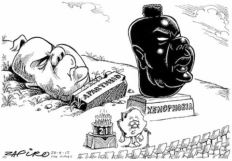 Cartoonist Zapiro's brilliant take on one of the thorniest challenges SA faces. More at Zapiro.com