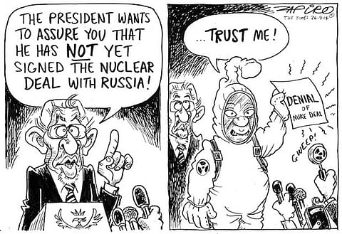 © 2012 Zapiro (All Rights Reserved) 
Printed/Used with permission from www.zapiro.com