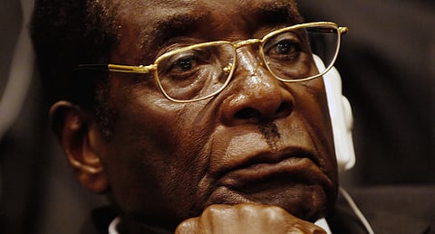 President of Zimbabwe Robert Mugabe. (U.S. Air Force photo by Tech. Sgt. Jeremy Lock) (Released)