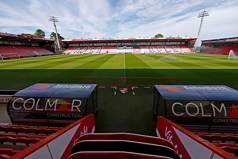 A general view shows The Vitality Stadium, home to AFC Bournemouth, in Bournemouth, Britain August 6, 2015. The club which has been been promoted to the English Premier League will play Aston Villa in their first match on Saturday. REUTERS/Eddie Keogh