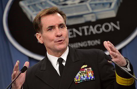 Pentagon Press Secretary Navy Rear Adm. John Kirby. Photo by Glenn Fawcett (Released)