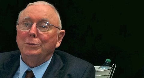 Warren Buffett's long-time business partner, Charlie Munger