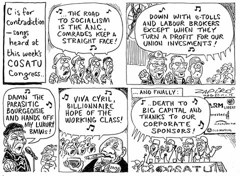 SA's brilliant cartoonist Zapiro tells the story of socialist contradictions - for more of his magic click here.