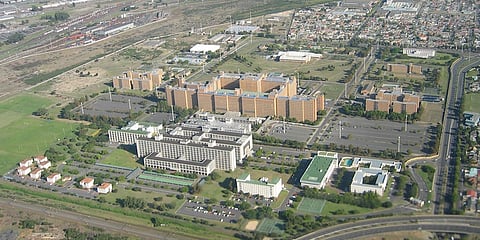 An aerial view of Stellenbosch University's Tygerberg medical campus.