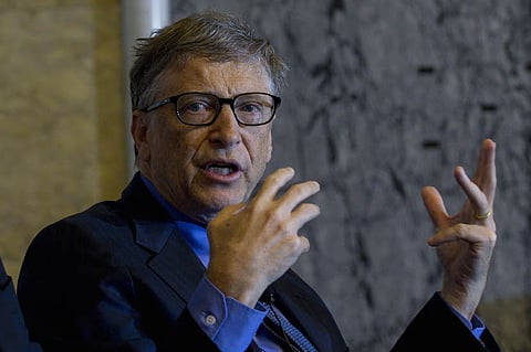 Billionaire Bill Gates, chairman and founder of Microsoft Corp., speaks during a financial inclusion forum at the U.S. Treasury Department in Washington, D.C., U.S., on Tuesday, Dec. 1, 2015. The forum brings together a diverse group of leaders from the U.S. and foreign governments, financial institutions and other corporations, and nonprofits. Photographer: Andrew Harrer/Bloomberg