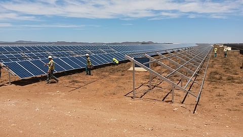 The 90MW PiA Solar farm in De Aar is still under construction.