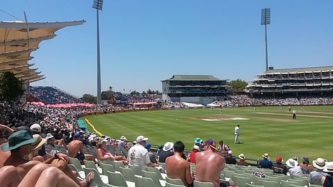Many Protea supporters gave up on the team - but not Biznews. Managing editor Stuart Lowman sent this pic from today's action at Newlands.